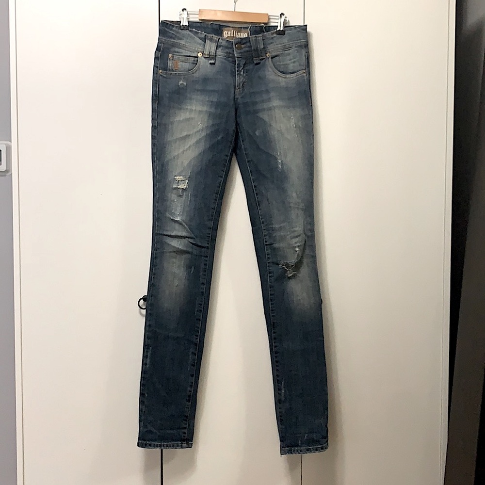 Galliano Women’s Jeans: Straight Leg, Size 26/40